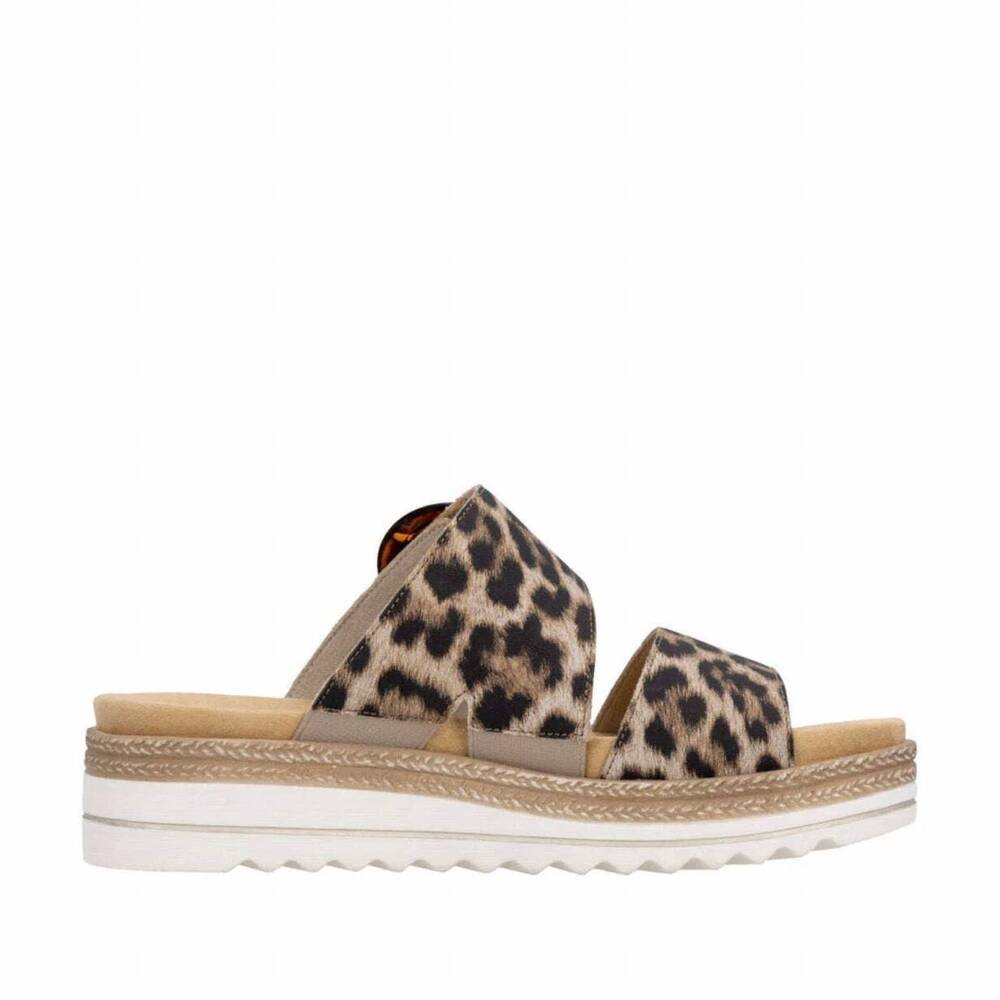 NEW REMONTE women's flat sandal in leopard
